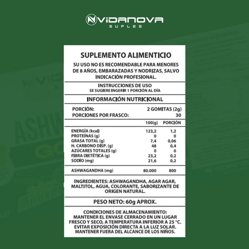 60 GOMITAS ASHWAGANDHA 1000mg